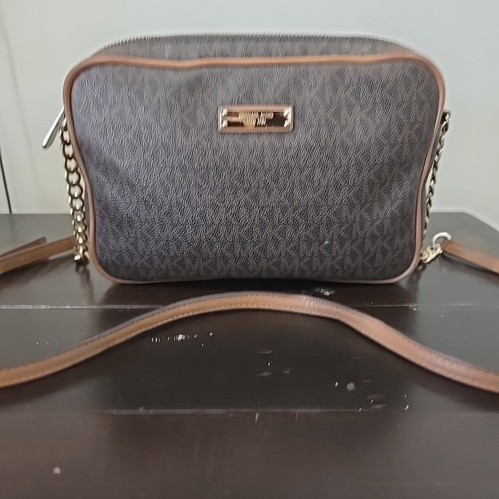 Michael Kors Jet Set Travel Medium East West Crossbody bag BROWN - Picture 2 of 13